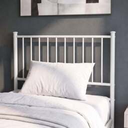 Vertical Metal Bed Frame with High Headboard - thumbnail 4