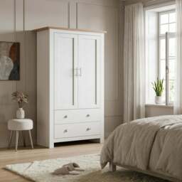 Shaker Double Wardrobe With Drawers And Hanging Space - thumbnail 5