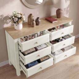 Haven Painted Large 6 Chest of Drawers - White Bedroom Dresser - thumbnail 4