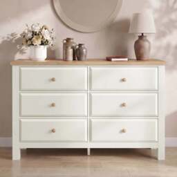 Haven Painted Large 6 Chest of Drawers - White Bedroom Dresser - thumbnail 2