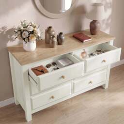 Haven Painted Large 6 Chest of Drawers - White Bedroom Dresser - thumbnail 5