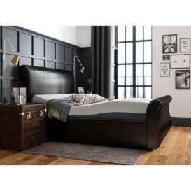 Detroit Sleepmotion 200i Adjustable Upholstered Bed Frame - 4'6 Double - Brown