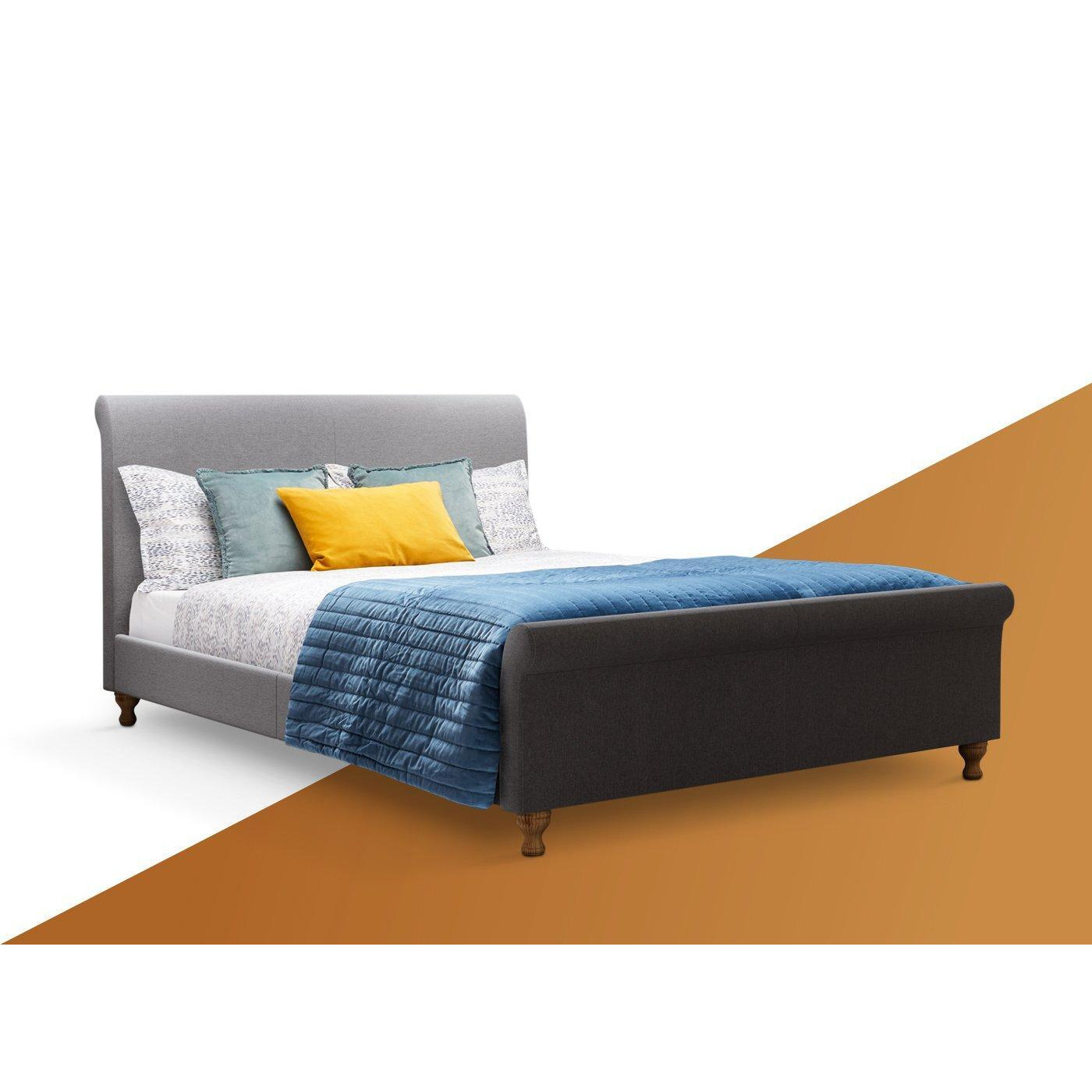 Marley Bed Frame - 4'6 Double - Grey
