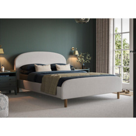 Shilton Upholstered Bed Frame - 4'6 Double - Grey