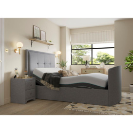 Hopkins Sleepmotion Adjustable Ottoman TV Bed - 4'6 Double - Grey