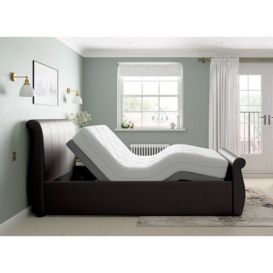 Lucia Sleepmotion Adjustable Upholstered Bed Frame - 5'0 King - Brown