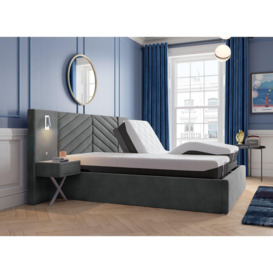 Murphy Sleepmotion Adjustable Upholstered Bed Frame - 5'0 King - Grey