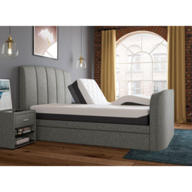 Seoul Sleepmotion King 200 u&i Adjustable 43 4k TV sound Bed Frame - 5'0 King - Grey