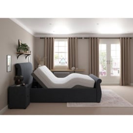 Lucia Sleepmotion King 400i Adjustable Upholstered Bed Frame - 5'0 King - Blue
