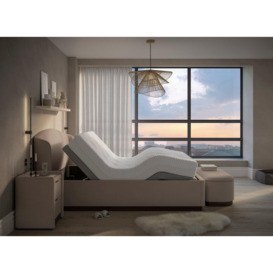 House Beautiful Chloe Boucl� Sleepmotion Adjustable Bed Frame - 5'0 King - Beige