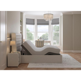 Deacon Sleepmotion Adjustable Upholstered Bed Frame - 6'0 Super King - Grey