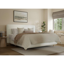 TEMPUR® Sensory Arc Upholstered Bed Frame - 6'0 Super King - White