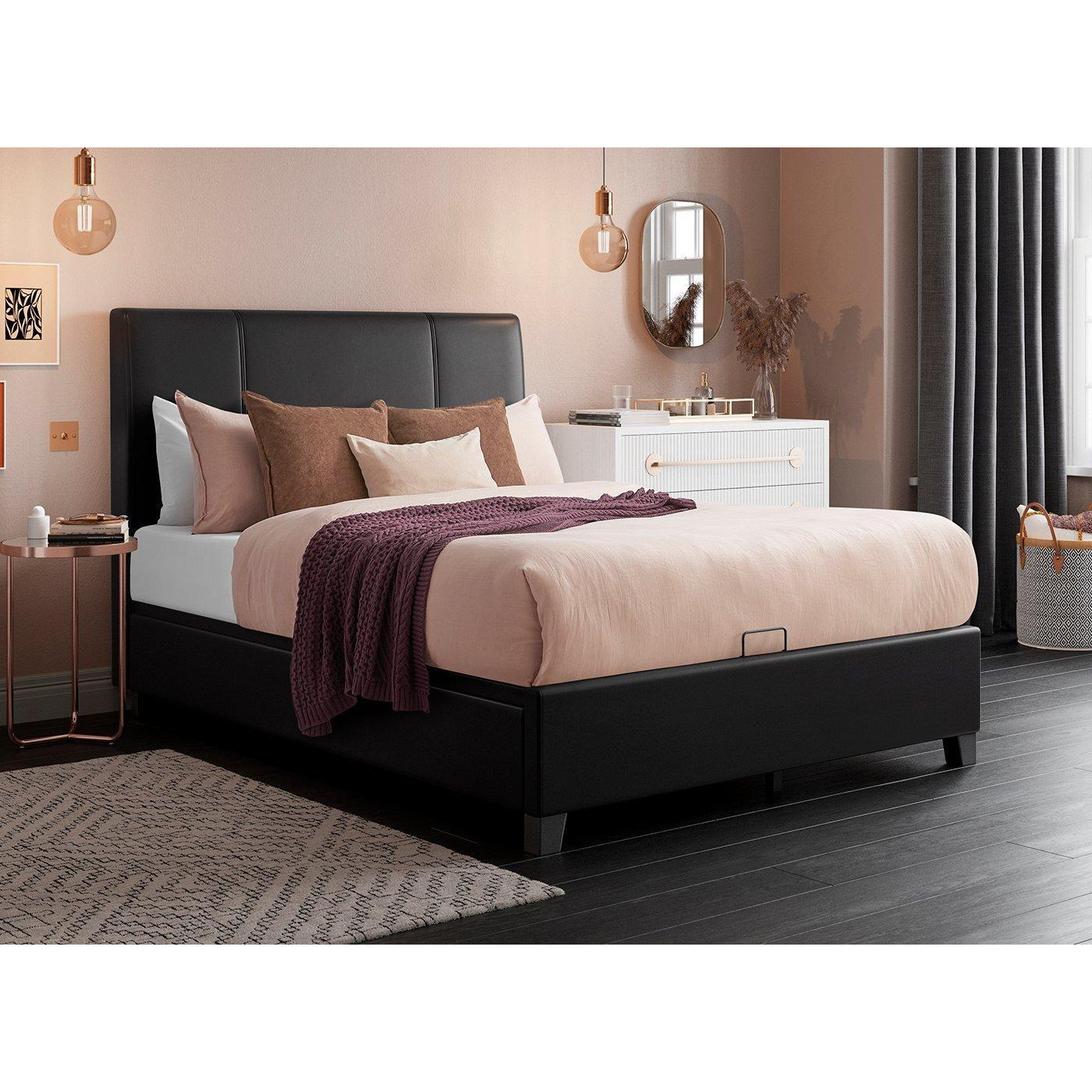 Francis Ottoman Bed Frame - 6'0 Super King - Black