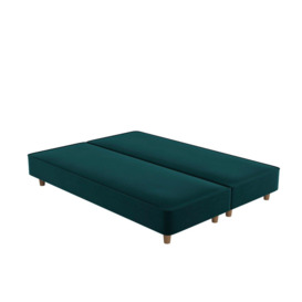 Flaxby Shallow Divan Bed Base - 6'6 Emperor - Green