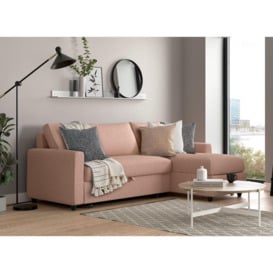 Limerick 3 Seat Corner Sofa Bed - Pink