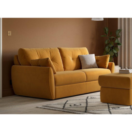 Vicenza 3-Seater Pull-Out Sofa Bed - Orange