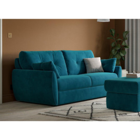 Vicenza 3-Seater Pull-Out Sofa Bed - Blue