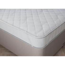 Flaxby Quilted Pure Cotton Mattress Protector 4'6 Double
