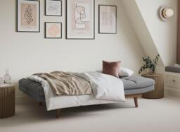 Cosmopolitan Ennis 2-Seater Clic-Clac Sofa Bed with Cup Holders - Grey - thumbnail 2