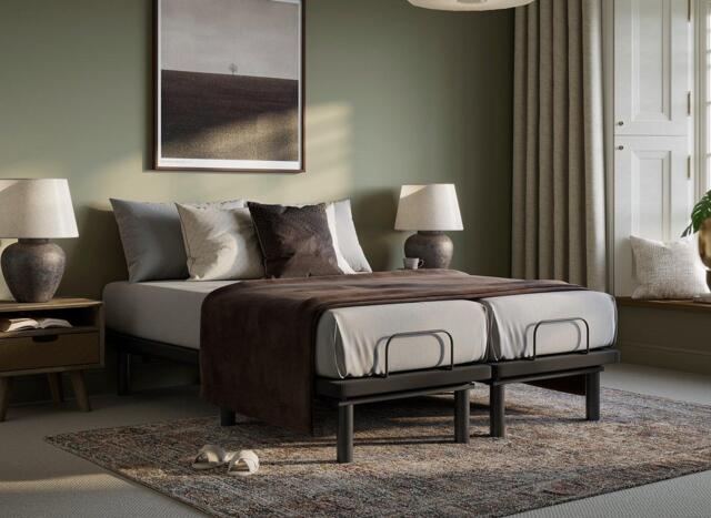 Ergomotion Smart Adjustable Platform Bed Frame - 6'0 Super king - Grey - image 1