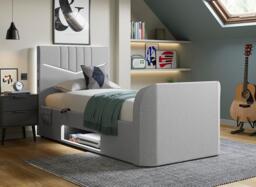 Quantum TV Bed - 3'0 Single - Grey - thumbnail 3