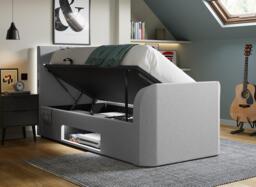 Quantum TV Bed - 3'0 Single - Grey - thumbnail 2