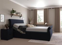 Lucia Sleepmotion Super King 200i Adjustable Upholstered Bed Frame - 6'0 Super king - Blue - thumbnail 3