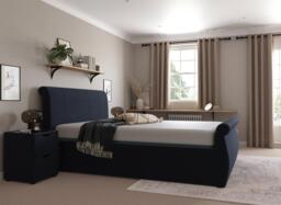 Lucia Sleepmotion Super King 200i Adjustable Upholstered Bed Frame - 6'0 Super king - Blue - thumbnail 2