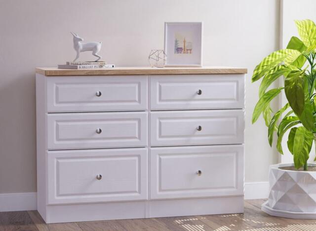 Texas 6-Drawer Chest - White - image 1