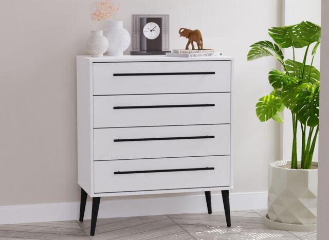 Oregon 4-Drawer Chest - White - image 1