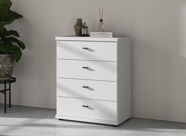 Roberts 4 Drawer Chest - White