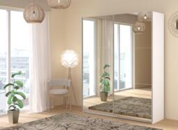 Theodore Medium 2-Door Wardrobe - White