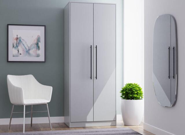 Oregon 2-Door Wardrobe - Grey - image 1