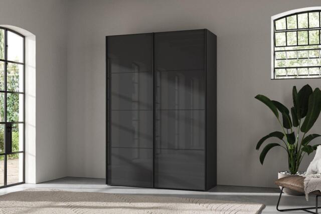 Roberts Small 2-Door Wardrobe - Grey