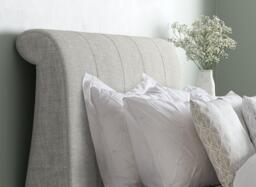 Lucia Ergomotion Adjustable Upholstered Bed Frame - 4'6 Double - Silver - thumbnail 3