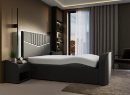 Quantum Adjustable TV Bed - 4'0 Small double - Black - thumbnail 3