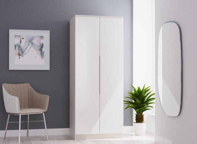 Houston 2-Door Wardrobe - Brown - image 1