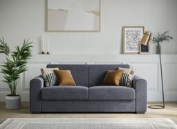 Verona 3-Seater Pull-Out Sofa Bed - Grey