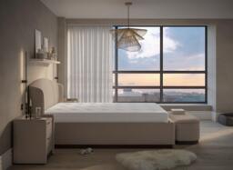 House Beautiful Chloe Upholstered Sleepmotion Adjustable Bed Frame - 5'0 King - Beige - thumbnail 3