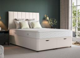 Dream Team Ottoman Divan Bed Base - 6'0 Super king - Cream