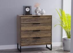 Dakota 4-Drawer Chest - Brown - thumbnail 1