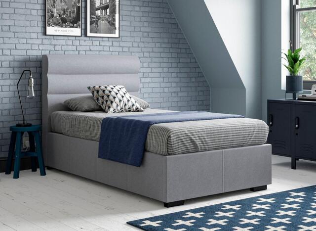 Dawson Single Ottoman Sound System Bed - 3'0 Single - Grey - image 1