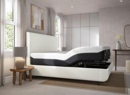 TEMPUR Wave Arc Adjustable Bed Frame - 5'0 King - White - thumbnail 4