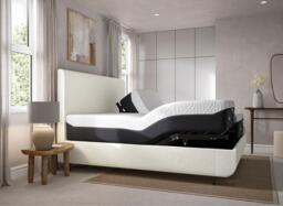 TEMPUR Wave Arc Adjustable Bed Frame - 5'0 King - White - thumbnail 5