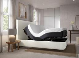 TEMPUR Wave Arc Adjustable Bed Frame - 5'0 King - White - thumbnail 3