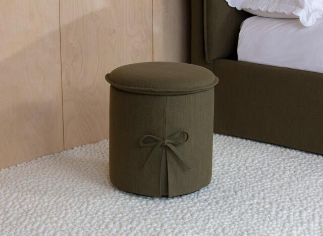 Sophie Conran Lulabelle Upholstered Storage Pouffe - Green - image 1