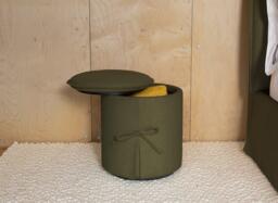 Sophie Conran Lulabelle Upholstered Storage Pouffe - Green - thumbnail 2