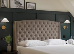 Sealy Pavilion Headboard - 4'6 Double - Brown - thumbnail 2