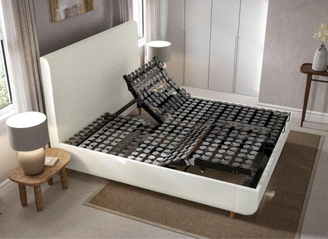 TEMPUR Wave Arc Adjustable Bed Frame - 5'0 King - White - image 1