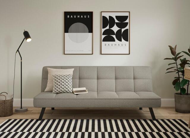 Newry 3-Seater Clic-Clac Sofa Bed - Grey - image 1